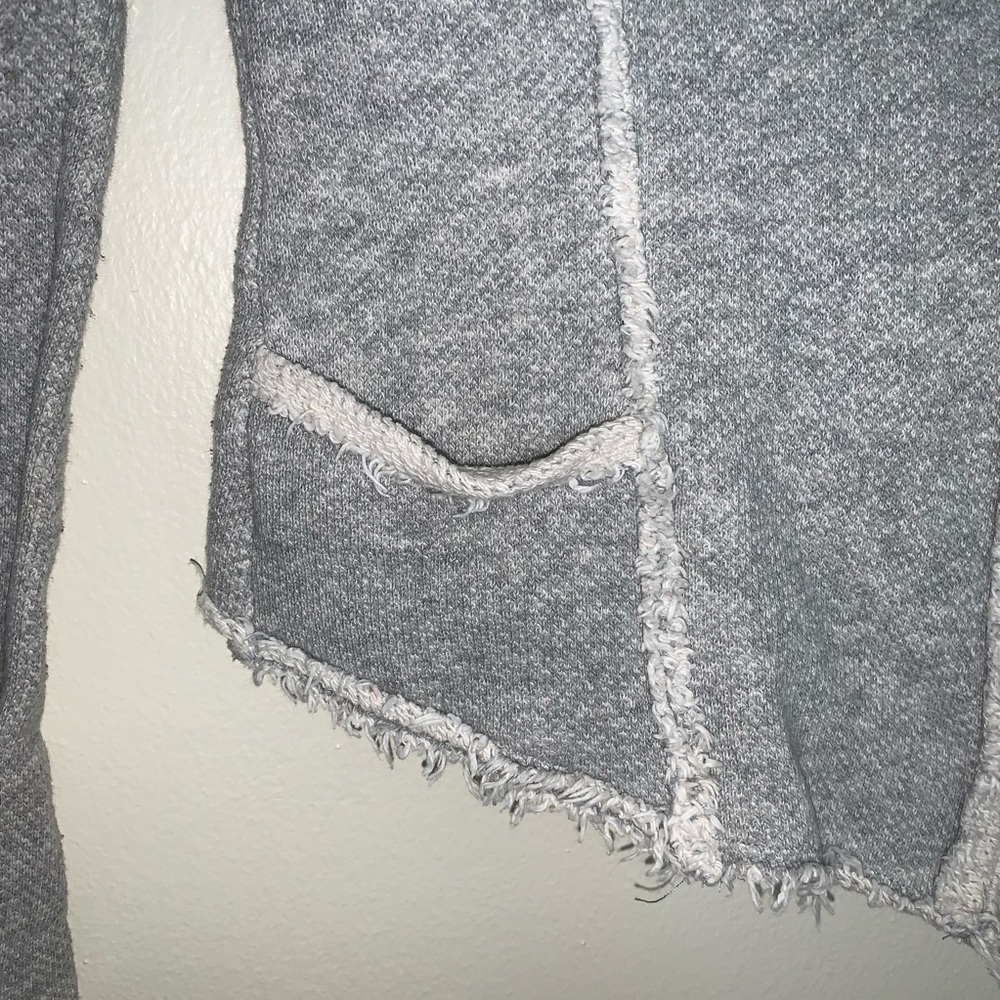 Lucky Lotus Raw Edge Sweater Moto Jacket - Picture 6 of 8